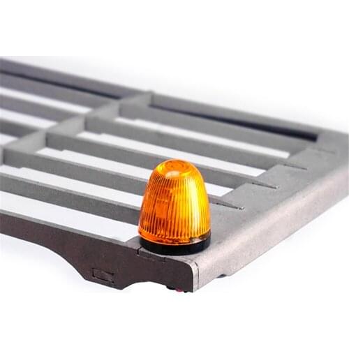 Metal Cabin Roof Safety Net Anti-collision net w/ Spotlight for 1/14 LESU RC Wheeled Excavator DIY Modification Part