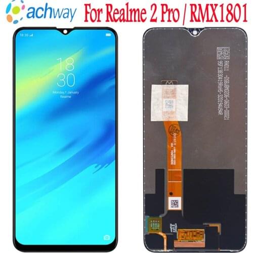 6.3" LCD For OPPO Realme 2 Pro LCD Display Screen Touch Panel Sensor Digitizer Assembly Realme2 Pro RMX1801 RMX1807 Full Display