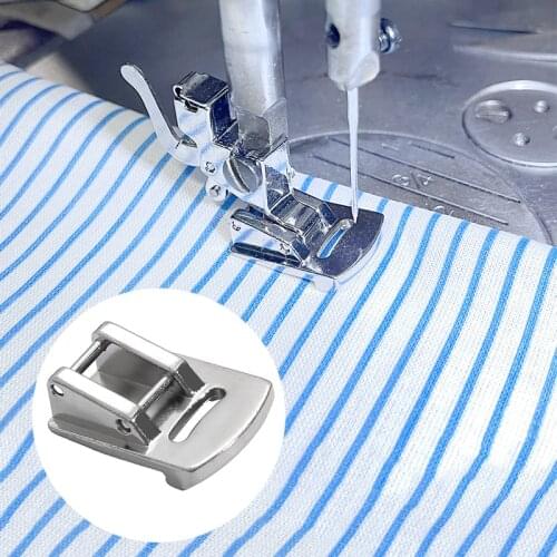 1Pc Steel Sliver Rolled Hem Curling Presser Foot For Sewing Machine Singer Janome Sewing Accessories 2206-01-02