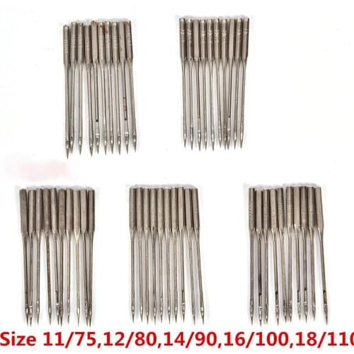 10Pcs Household Sewing Machine Needles 11/75,12/80,14/90,16/100,18/110 Home Sewing Needle DIY Sewing Accessories
