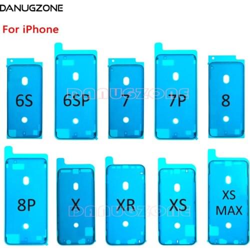 10PCS For IPhone 8 Plus X XS XR XS Max 6S 7 11 Pro 12 Mini LCD Screen Waterproof Tape Adhesive Glue Seal Glue Waterproof Sticker