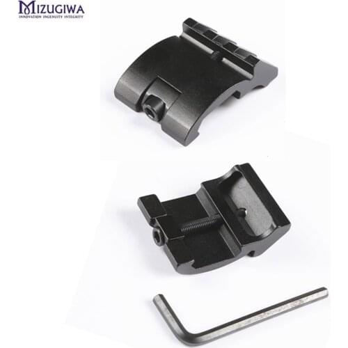 2pcs/pair 45 Degree Side Picatinny Rail 20mm Ultra Low Profile Offset Rail Scope Mount For Red Dot, scope sight, Flashlights