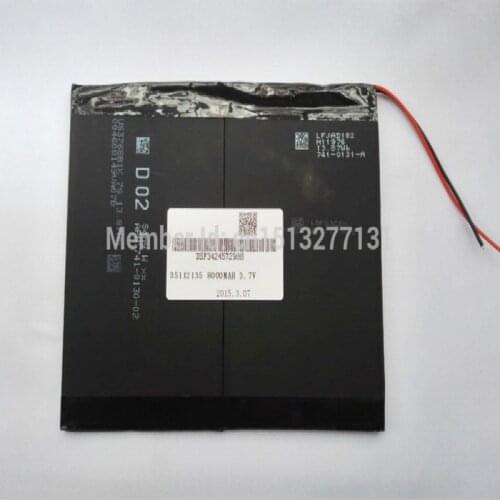 3.7V,8000mAh,polymer lithium ion /Li-ion battery for tablet pc,MID,PDA,DIY for Sanei N10 Ampe A10 Quad Core,HKC T90 Dual Core