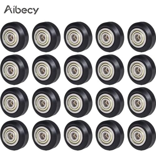 3D Printer Parts POM Pulley Wheel 625zz Idler Pulley Gear Passive Round Wheel Compatible with Creality Ender 3 CR-10 CR-10S