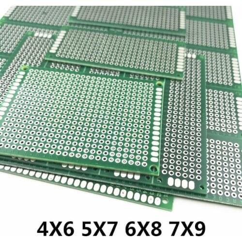 4pcs / lot 4x6 5x7 6x8 7x9 Double Side PCB Universal Prototype Printed Prototype Circuit Board for Arduino