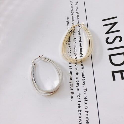 4 pieces / lotAlloyovalwhite k kgoldearringsSupplies forJewelry Accessories stainless steel jewelrydiy jewelryOther