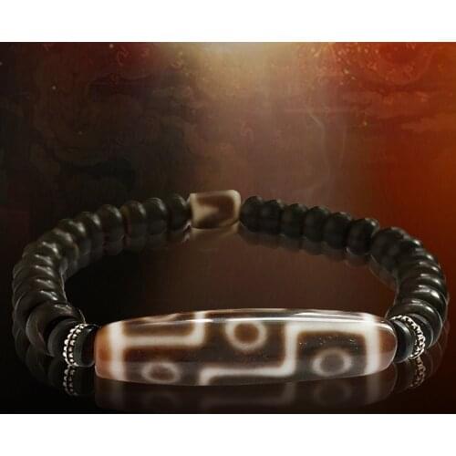 Tiban Dzi Beads Natural Nine Eyes Beads Bracelet with Coconut Shell Great Quality Free Shipping
