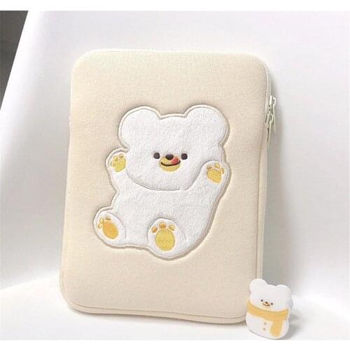 IPad Pouch Cute Korean Tablet Sleeve Bag for iPad Pro 9.7 10.5 11 12.9 Shockproof Ins iPad Liner Bags Briefcase Pouches 13 Inch