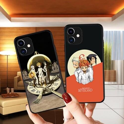 Phone Case for iPhone 11 12 Pro mini pro XS MAX 8 7 6 6S Plus X 5S SE 2020 XR for iPhone Anime Promised Neverland Phone Case