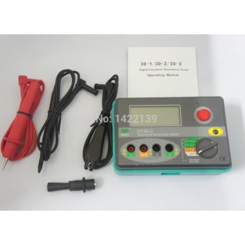 Digital Insulation Resistance Tester Megger MegOhm Meter 2500V 0 ~ 20G Ohm DY30-2