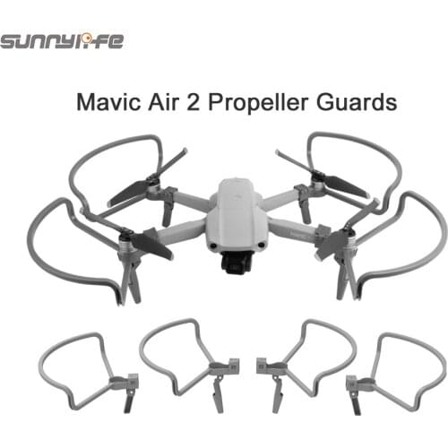 DJI Mavic Air 2 Propeller Guard Integrated with Heightening Landing Gears Propeller Protector Shielding Rings for Mavic Air 2