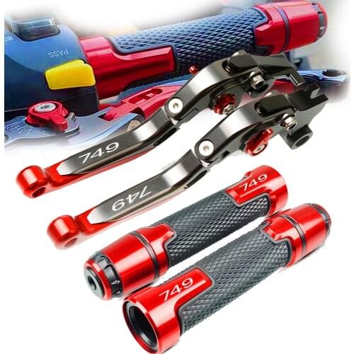 For Ducati 749 2003-2006 CNC Aluminum Motorcycle Racing Brake Clutch Lever Handle Grips 2004 2005 749 S R 749S 749R With Logo