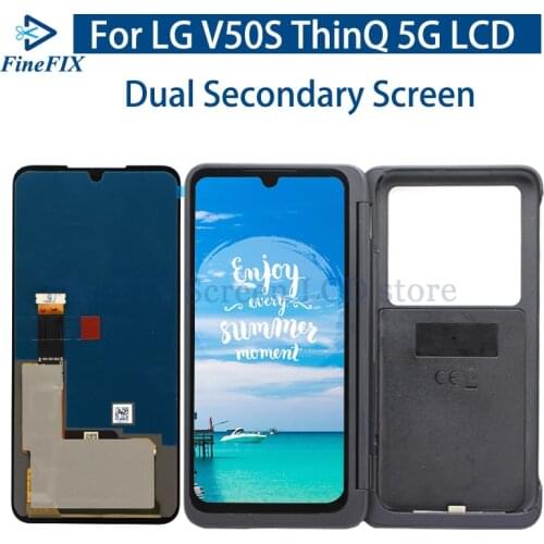 Dual display For LG V50S ThinQ 5G LCD Display Secondary Touch Panel Dual Screen Digitizer Assembly For LG G8X ThinQ G850 LCD