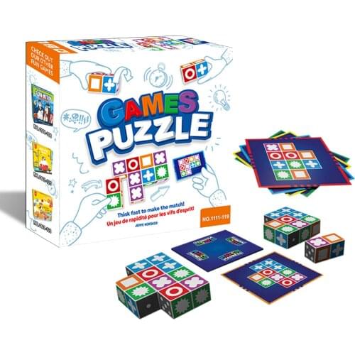 Games Puzzle Board Game Children Matching Toys Intelligence Development Parent-Child Educational Toys Kit Colorful train kid toy