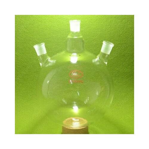 Round Bottom Flask,5000ML,3 Neck,24/29,heavy Wall,Lab RBF