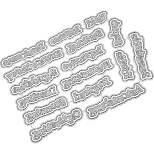 Letter Metal Cutting Dies Stencil DIY Scrapbooking Album Stamp Paper Card Embossing Craft Decor