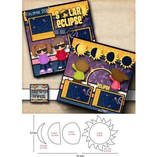 Sun Moon Metal Cutting Die Stencil Template for DIY Embossing Gift Paper Cards Making Scrapbooking Craft 2020 New Dies