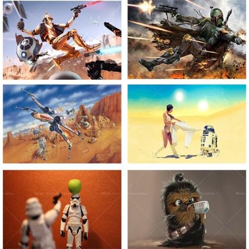 Star Wars Wall Art Movie Poster Funny Canvas Painting Print Mural Living Room Bedroom Decoration