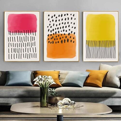 Wall Art Painting Fashion Abstract Creative Poster Printing Simple Art Hand-painted Composition Ideal Home Decoration Painting