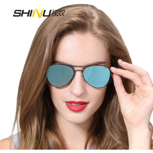 SHIN New Fashion Brand Sunglasses Women Men Metal Sunglasses With logo 72002