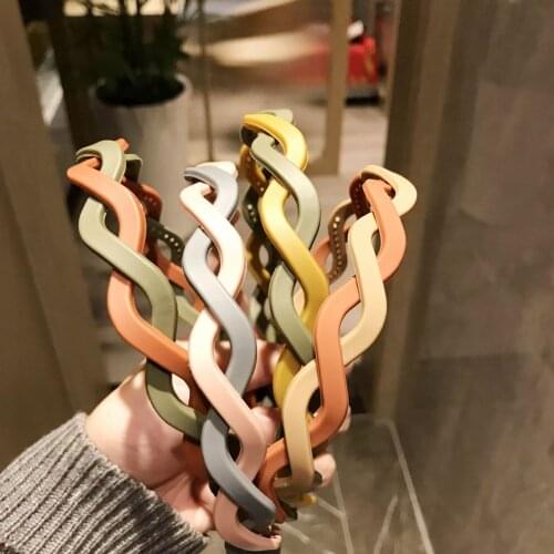 Fashion Headbands for Hair Woman Soft Colorful Hit Color Bezel Hair Bands Hair Hoop Bezel for Hair Headband Hair Accessories