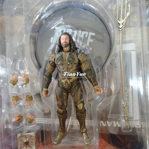 One:12 Aquaman MEZCO Articulated PVC Doll Toys Decoration 6 inches