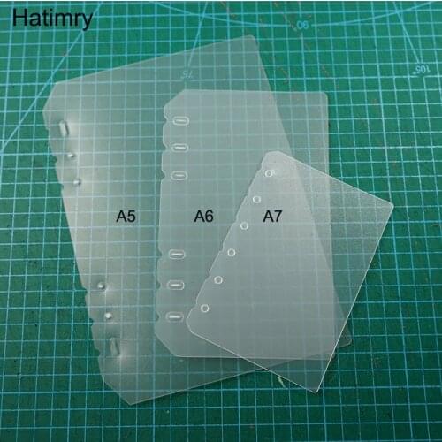 Hatimry PVC board for A5 A6 A7 notebook sprail notebook borad genuine leather jorunal book pvc school supplies