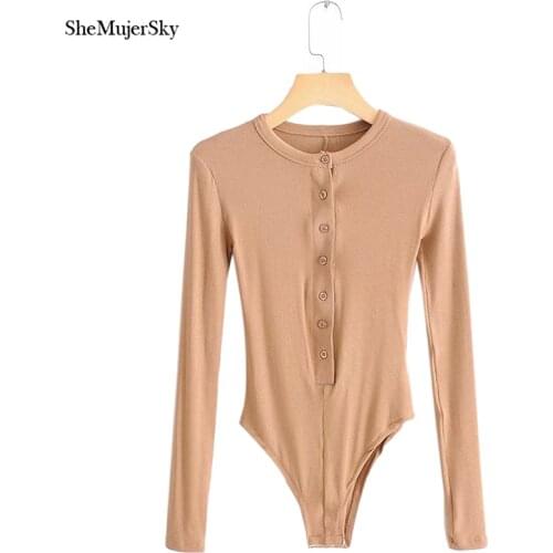 SHEMUJERSKY Women's Long Sleeve Bodysuits
