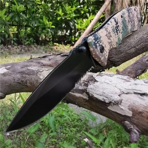 Folding Pocket Knife Tactical Hiking Knives 8cr13 Blade EDC Tool - Good for Hunting Camping Survival Outdoor Everyday Carry