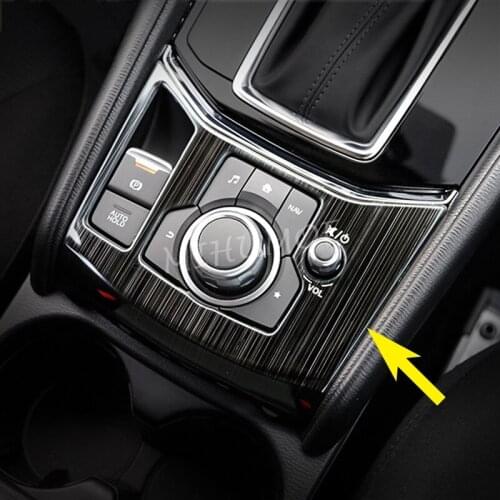 Steel Interior Dashboard Switch Cover Overlay Trims For Mazda CX-5 2017 2018 2019 2020 2021