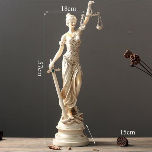 57CM GODDESS OF JUSTICE ARTEMIS STATUE SANDSTONE GREECE THEMIS ART SCULPTURE HOME DECORATION ACCESSORIES R867
