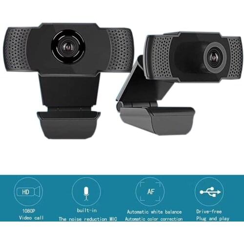 USB Webcam 1080P Web Camera with Microphone for PC HD Web Cam Computer Camera for Laptop Online Teaching for Twitch Streaming