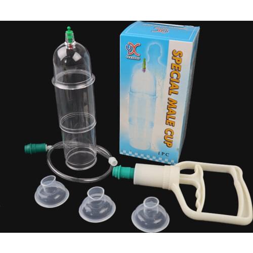 1 Set Male Enlargement Vacuum Cupping Penis Pump Extender Erection Device Toys For Men Skin Body Massager Health Care Tool