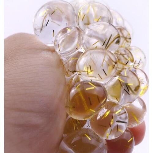 7CM Funny Kuso Antistress Kid Squishy Mesh Ball Grape Squeeze Toy Gag Gift Novelty in Sensory FRUITY PLAY Vent Toys Gags gift