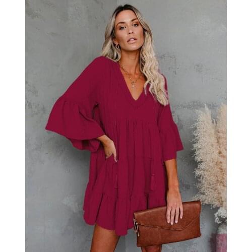 Dress Women Boho Women Elegant Print Sexy Holiday Sundress Summer Beach Style Midi Dresses Women Clothing Dresses for Party