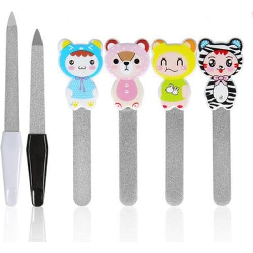 1PCS Metal Double-sided Nail File Manicure Sharpening Nail Nail Tool Manicure Pedicure Tool High Quality Nail File Accessories