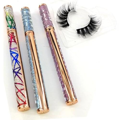 100pcs Lashes Magic Self-adhesive Liquid Eyeliner Glue for Makeup Eyelashes Tool Magnet-free Glue-free Long Lasting Pen Pencil