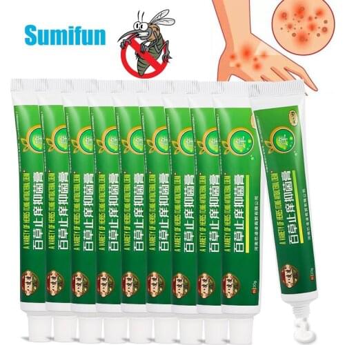 10pcs 20g Antibacterial Cream Anti Itching Psoriasis Ointment Dermatitis Eczema Treatment Mosquito Bites Cream Skin Care