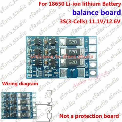 3S li-ion balncing full charge 18650 lithium battery balance board 11.1V 12.6V