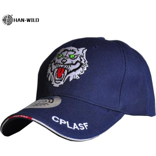 Baseball Caps New Arrive Wolf Tactical Fashion Hiking Caps Outdoor Snapback Hat Adjustable Apparel Accessories Military Store