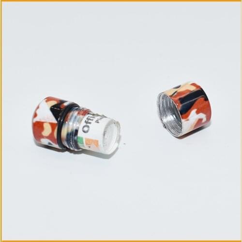 Fast Lead -Waterproof Mini Camouflage Pill HolderTube Bulk Hide Geocaching Contain with Waterproof LogoRoll-18*12mm