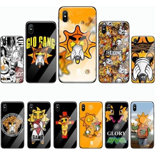 Glo Gang Chief Keef Phone Case Tempered glass For iphone 5C 6 6S 7 8 plus X XS XR 11 PRO MAX
