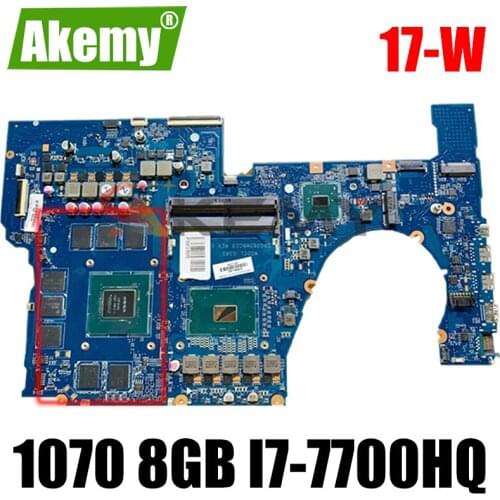 For HP OMEN NOTEBOOK 17-W TPN-Q174 Laptop Motherboard 915554-601 DAG38DMBCC0 G38D MOTHERBOARD DSC 1070 8GB i7-7700HQ WIN