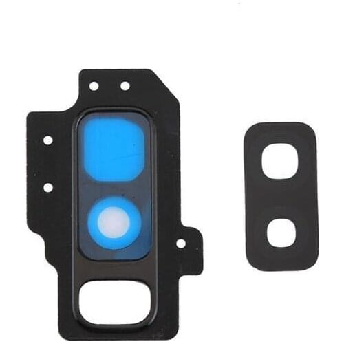 For Samsung Galaxy S9 Plus G965 G965F Camera Ring Glass Frame Cover Cover Black