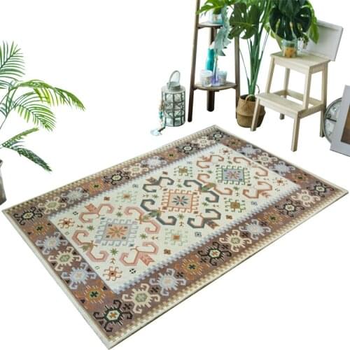 European Style Living Room Carpets Rug For Bedroom Home Decor Bohemia Bedside Rugs Large Coffee Vintage Simple Karpet Table Mat