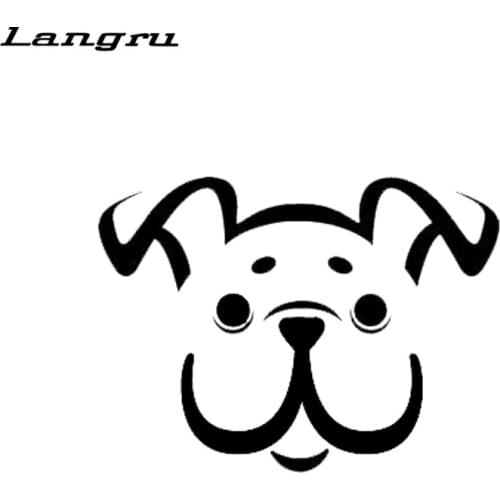 Langru 15CM*11CM Bulldog Dog Vinyl Sticker Of Lovely Sprout Car Decals Car Accessories Jdm