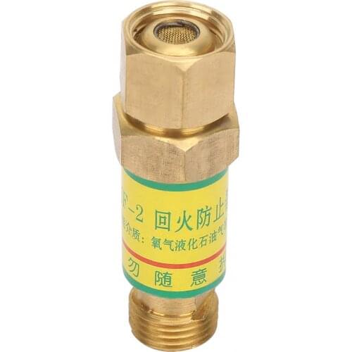 M16*1.5 Male Thread Oxygen Acetylene Check Valve Brass Flashback Arrestor Gas Blowtorch Welding Gun Cutting Torch Flame Buster