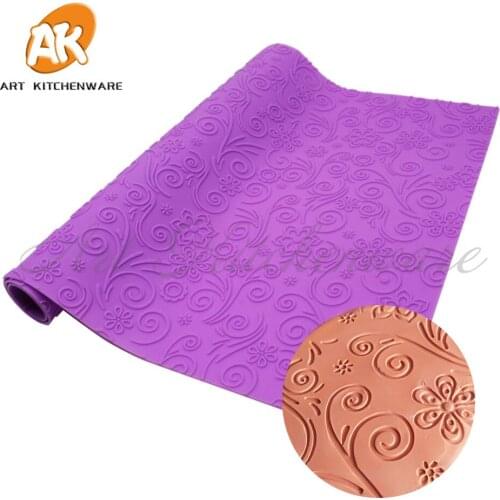 New Fondant Mould Lace Mat Flower Impression Mats Silicone Lace Mat Cake Lace Mold Silicone Sugar Lace Mat Decorative
