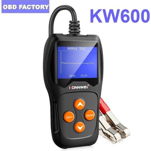 Newest KW600 Car Battery Tester for the Car Quick Cranking Charging Diagnostic Tool 12V 100 to 2000CCA 12 Volts Battery Tools