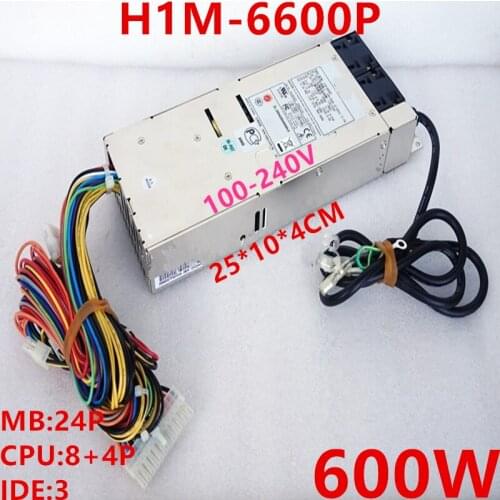 New PSU For Zippy Emacs -5V 1U 600W Power Supply H1M-6600P